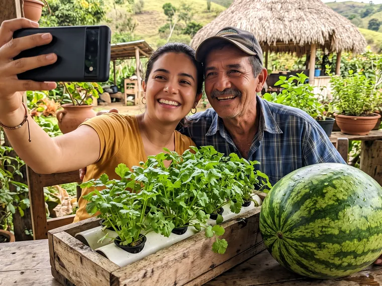 Huerta hidropónica casera