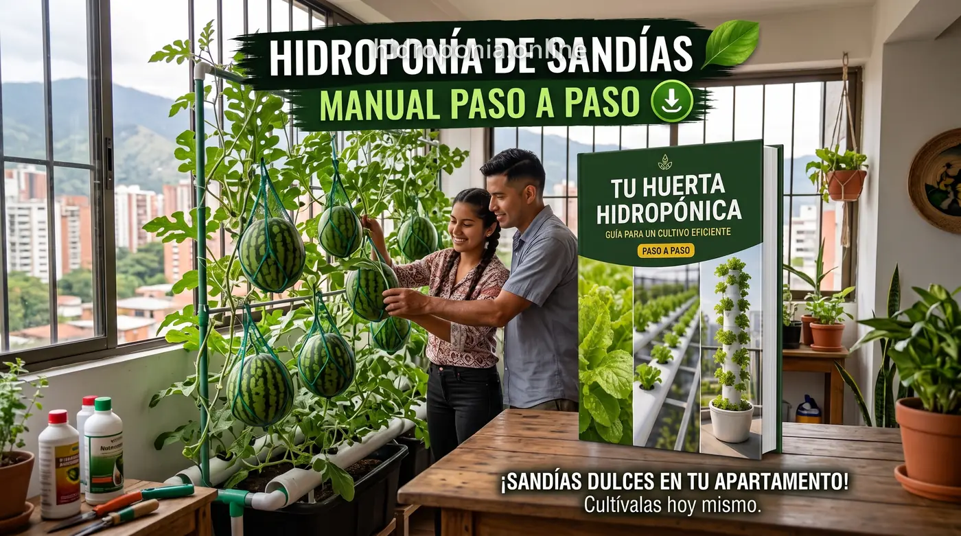 Hidroponía de sandías paso a paso