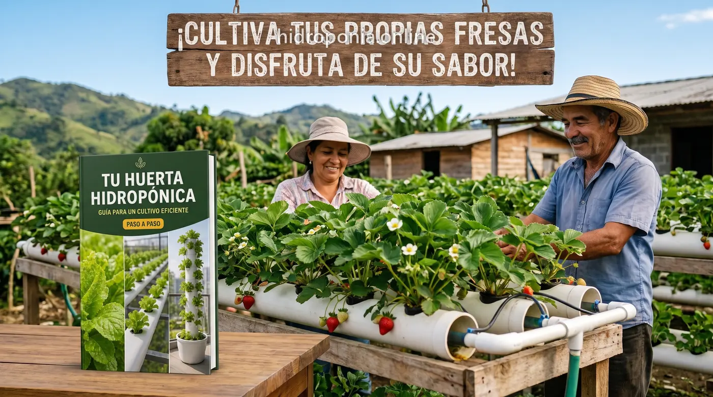 Cultiva fresas en casa con hidroponía